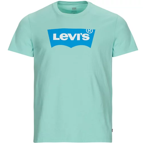 Levi's Majice s kratkimi rokavi GRAPHIC CREWNECK TEE Modra