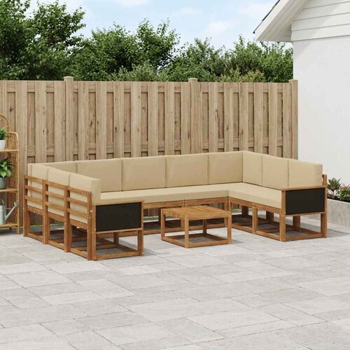  Set vanjskih sofa 10 kom. Prirodna i bež Cijene