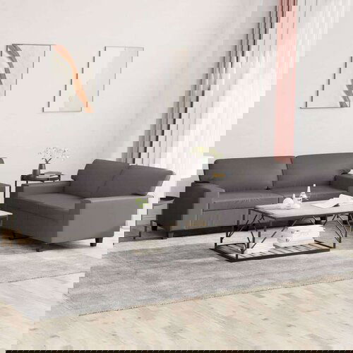 2-dijelni set sofa sivi od umjetne kože Slike