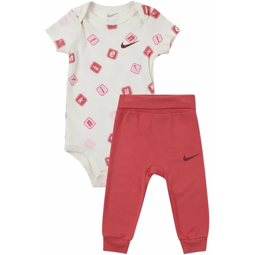 Nike Sportswear Komplet roza / brusnica / bela