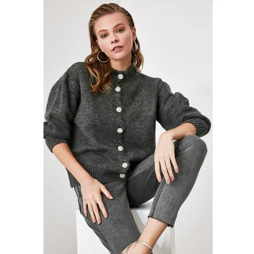 Trendyol Ženski džemper Button detailed