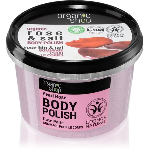 Organic Shop Organic Rose & Salt piling za tijelo sa soli 250 ml Cijene
