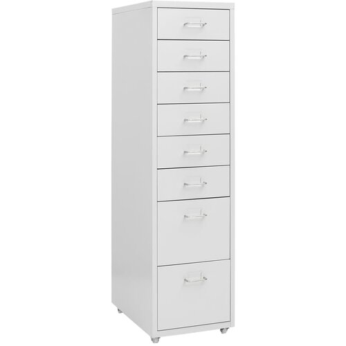 VidaXL Premična arhivska omara siva 28x41x109 cm kovinska Slike