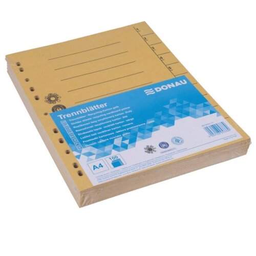 Pregrada kartonska A4 250g pk100 Donau 8610001-11 žuta Cene
