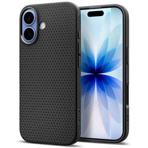  Maska za iPhone 17 mat Spigen Liquid Air crna Slike