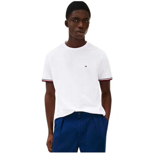 Tommy Hilfiger bela muška majica THMW0MW38630-YBR Cene