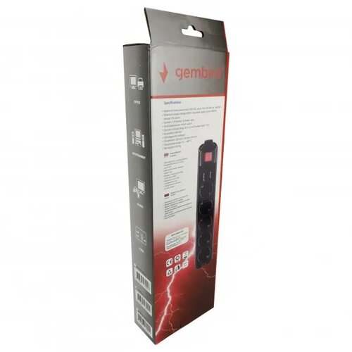  SPG5-C-6 (3G1.5) produzni kabl sa zastitom 5 uticnica 1.8m black Cene