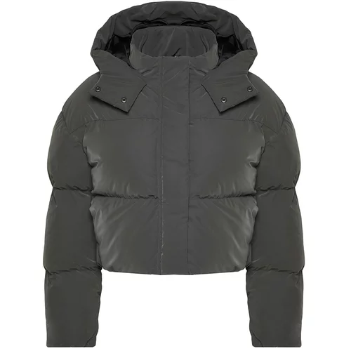 Trendyol Khaki Oversize Hooded Waterproof Down Jacket