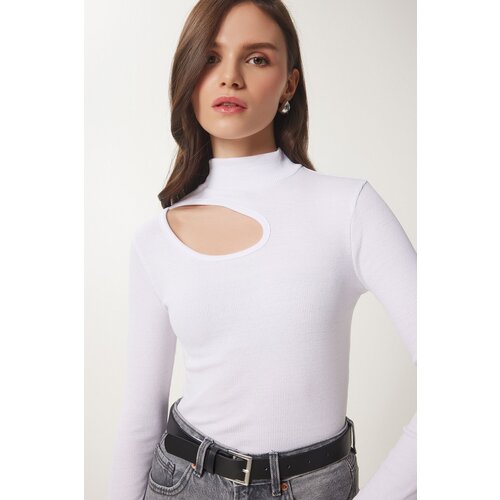  Blouse - White - Fitted Cene