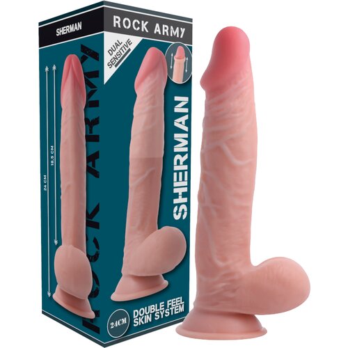 ROCK ARMY dildo rockarmy dual density sherman (24 cm) Slike
