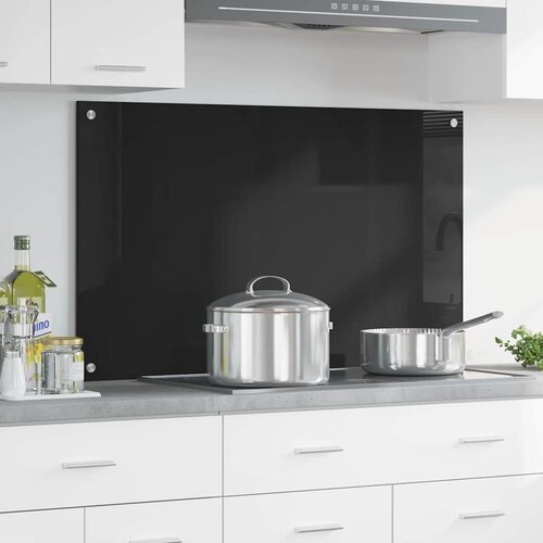 VidaXL kuhinjski za&amp;scaron;tita crna 100 x 60 x 0.8 cm Slike