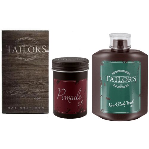 Tailors set od 3 proizvoda - muški parfem, pomada i šampon Slike