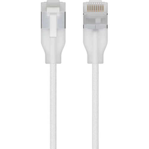 Ubiquiti UniFi Ct6 brided ptch cble with trnslucent booted RJ45 for Etherlighting 10 GbE ( UACC-CABLE-PATCH-EL-C6A-3M-W ) Cene