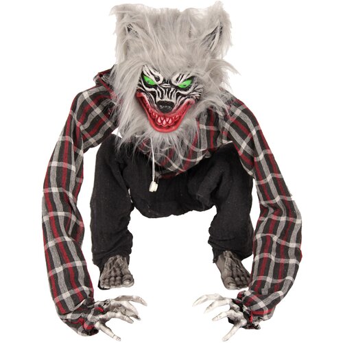 SHX Figura živali Volk sedeci volcji in glava roke animiran Halloween dekoracija Cene