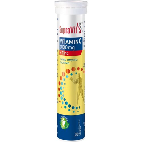 Supravit Šumeće tablete vitamin C 1000mg + cink 80g Cene