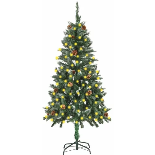  Umjetno osvijetljeno božićno drvce sa šiškama 150 cm