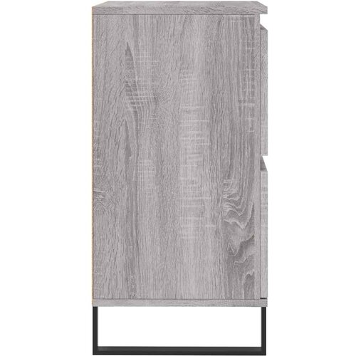  Komoda sivog hrasta sonome 60x35x70 cm od konstruiranog drva Slike