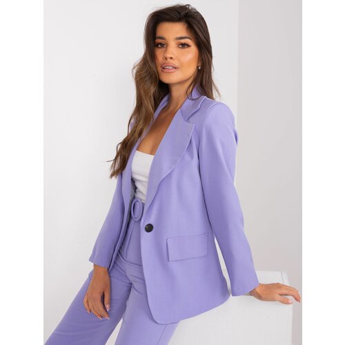 Fashion Hunters Purple women's jacket with lining Cene