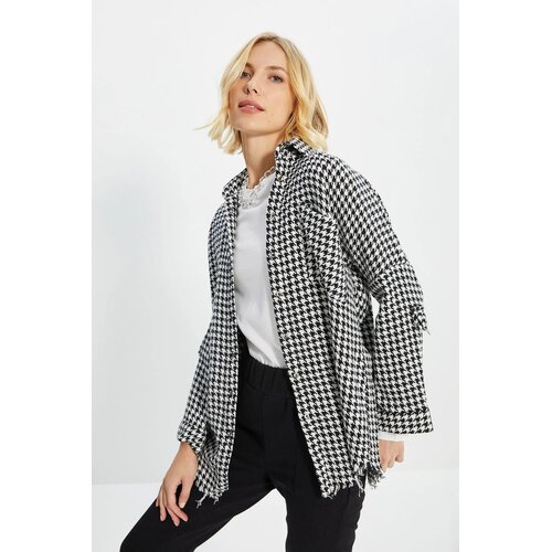 TRENDYOLMILLA Ženska jakna ko&amp;scaron;ulja TWOAW20GO0159, Crna Slike