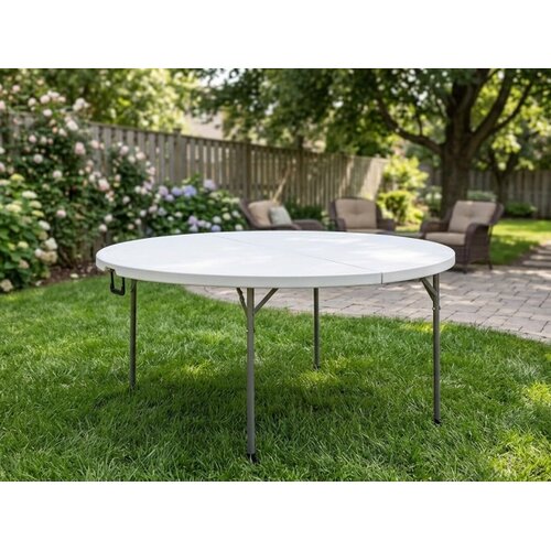  Okrugli plastični Sto 122cm sa metalnom konstrukcijom Cene