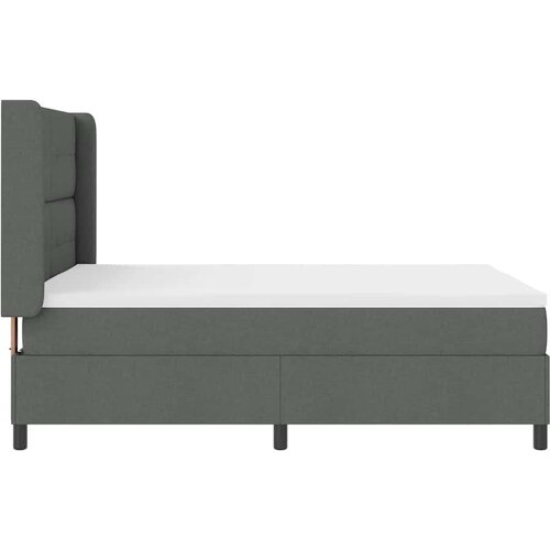 Box spring krevet Tamno siva 140 x 200 cm tkanina Slike