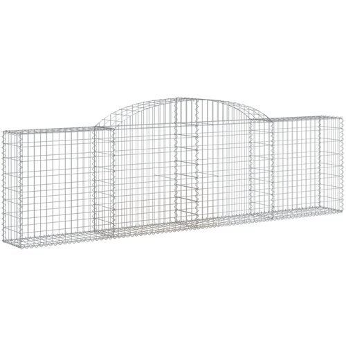  Lučne gabionske ko&amp;scaron;are 4 kom 300x30x80/100 cm pocinčano željezo Slike