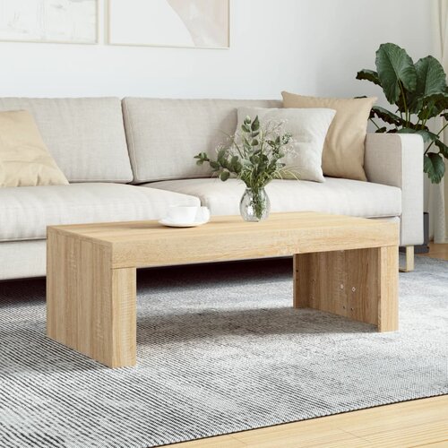 VidaXL Stolić za kavu boja hrasta 102x50x36 cm konstruirano drvo Slike