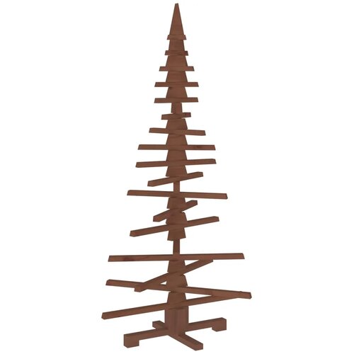  Drveno božićno drvce KOTKA 150 cm Masivna borovina - 150 cm Tamno smeđa zavr&amp;scaron;na obrada Slike