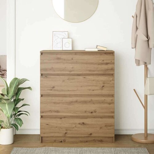 VidaXL Komoda boja hrasta artisan 80x35x99 cm konstruirano drvo Slike
