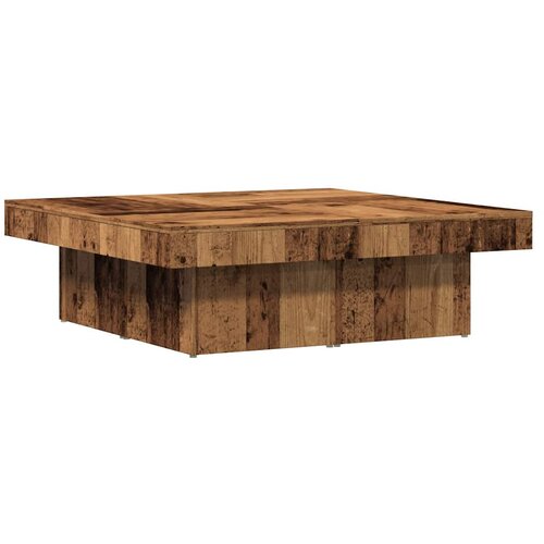  Stol za kavu staro drvo 90 x 90 x 28 cm od konstruiranog drva Slike
