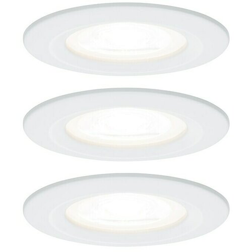 PAULMANN Ugradbena LED svjetiljka Nova (6,5 W, Bijela, Topla bijela, 3 Kom.) Slike