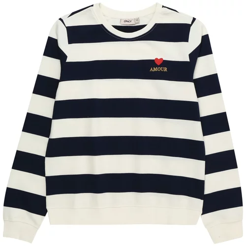 Kids_Only Sweater majica 'SERENA' morsko plava / žuta / crvena / bijela