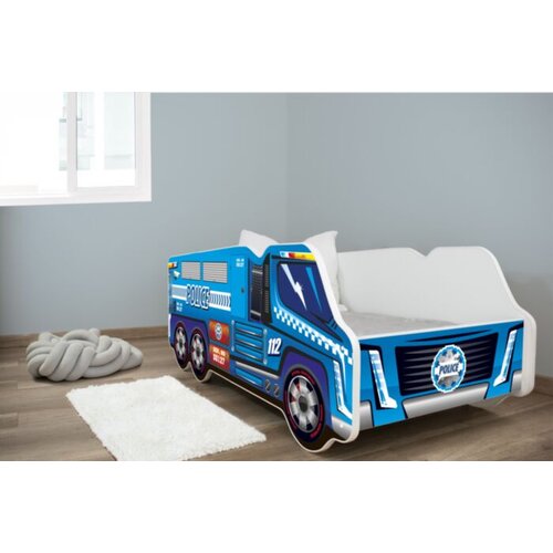  dečiji krevet sa dušekom 140x70cm truck police, 7438 Cene