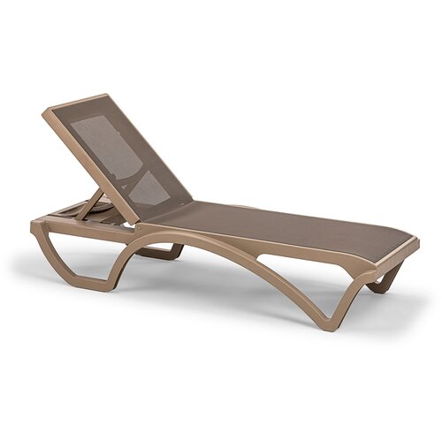 Hanah home Ležaljka Royal Mesh Sunlounger Cappuccino Slike