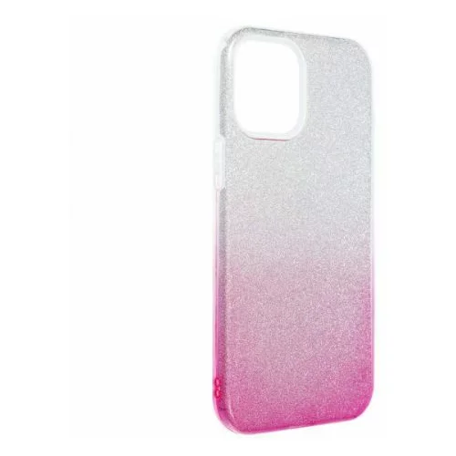 Nillkin Silikonski ovitek z bleščicami Bling 2v1 za iPhone 13 Pro Max - srebrno roza
