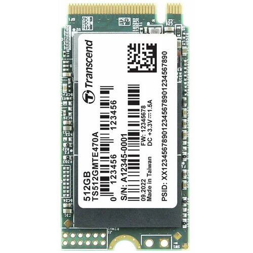 Transcend 512gb, m.2 2242, pcie gen3x4, nvme, 3d nand ( TS512GMTE470A ) Cene