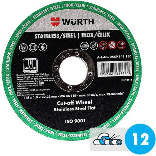 Wurth rezna ploča za metal basic 230 x 2 mm 0669112303 Slike