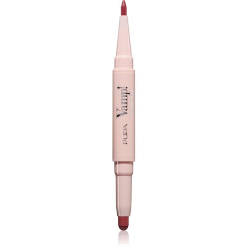PUPA Milano Vamp! Creamy Duo &amp;scaron;minka in svinčnik za ustnice 2 v 1 odtenek 019 Vibrant Rose 0.8 g Slike