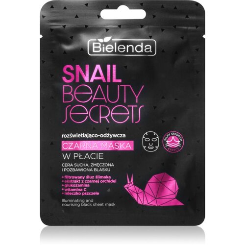 Bielenda Snail Beauty Secrets hranilna tekstilna maska za utrujeno kožo 1 kos Cene