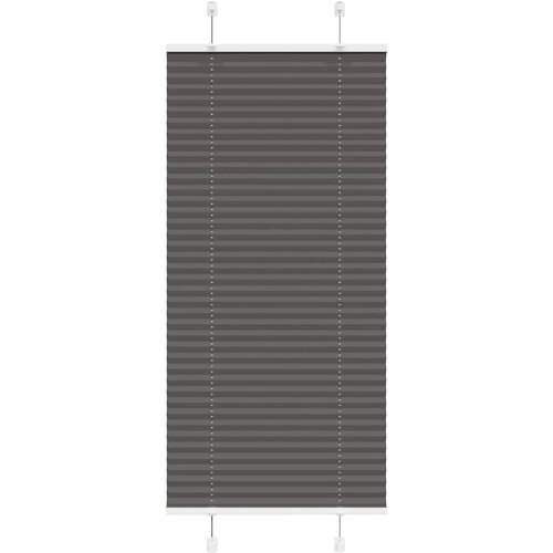 VidaXL Plisirana roleta crna 60x100 cm &amp;scaron;irina tkanine 59,4 cm Slike