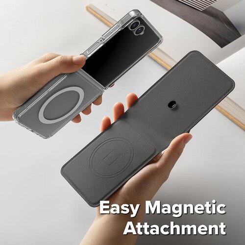Ringke Magnetna denarnica Folio Grip za Samsung Galaxy Z Flip7 - črna Slike