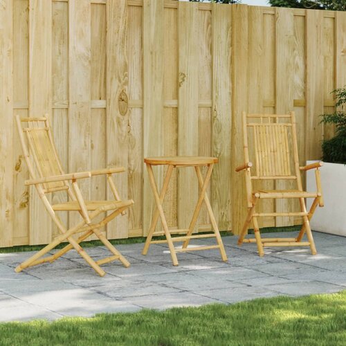 VidaXL 3-dijelni bistro set od bambusa Slike