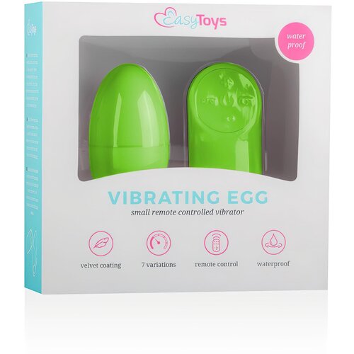 Easytoys Mini Vibe Collection Vibracijski jajček Easytoys - z daljincem, zelen Cene