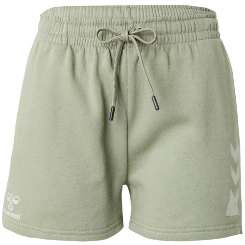 Hummel Sportske hlače 'Active' travnato zelena / prljavo bijela