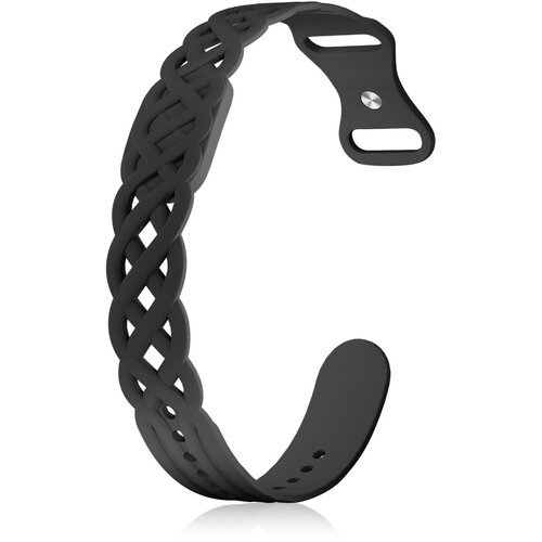 INF Silikonski pašček za Fitbit Air z zračno pletenico, vodoodporen Black, (5000369078) Cene