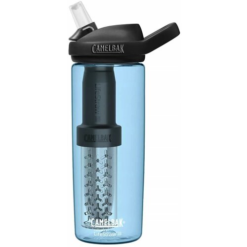 Camelbak Eddy+ 0.6L LifeStraw True Blue Bottle Slike