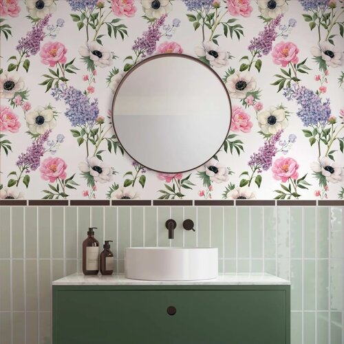  Tapeta - Roses and Lilacs 50x1000 Slike
