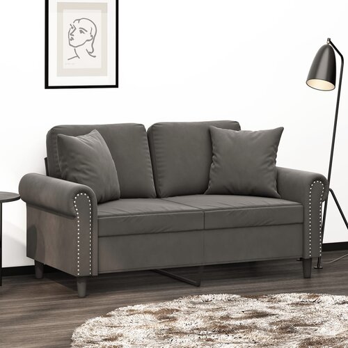 vidaXL Ukrasni jastuci 2 kom tamnosivi 40 x 40 cm baršunasti Cijene