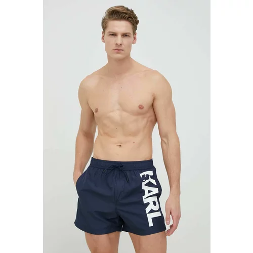Karl Lagerfeld Kratke hlače za kupanje boja: tamno plava