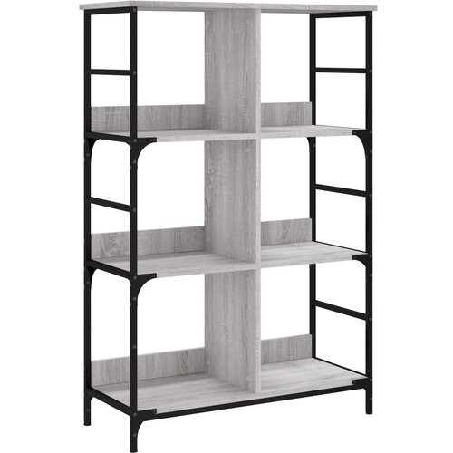Maison Chic Knjižna omara - Knjižna polica - Knjižni regal siva sonoma 78,5x33x117,5 cm inženirski les, (21723414) Slike